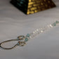 Geometric Sterling Silver Necklace with Apatite Accent Beads and Peridot Stones