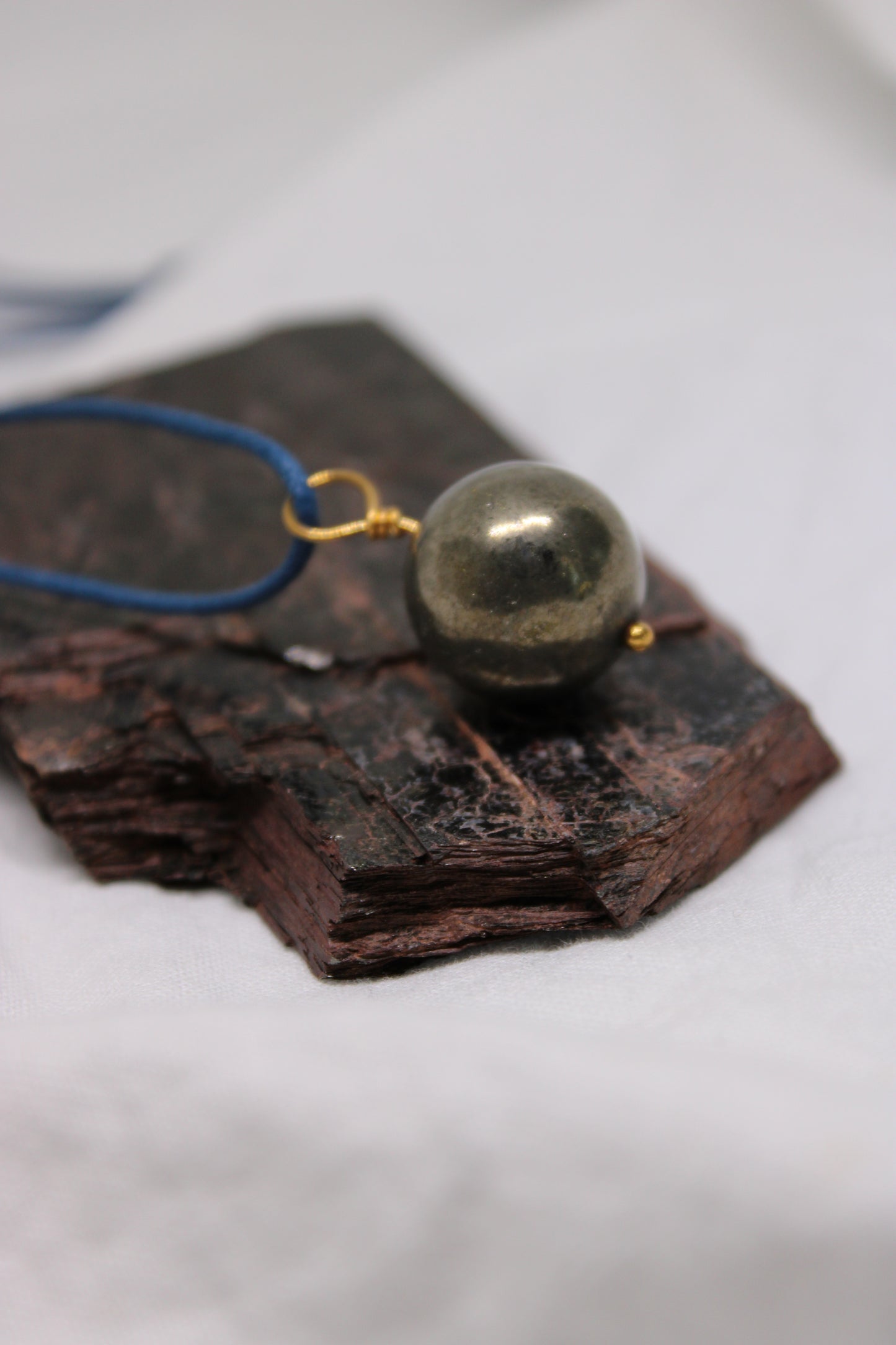 Pyrite Sphere Pendant