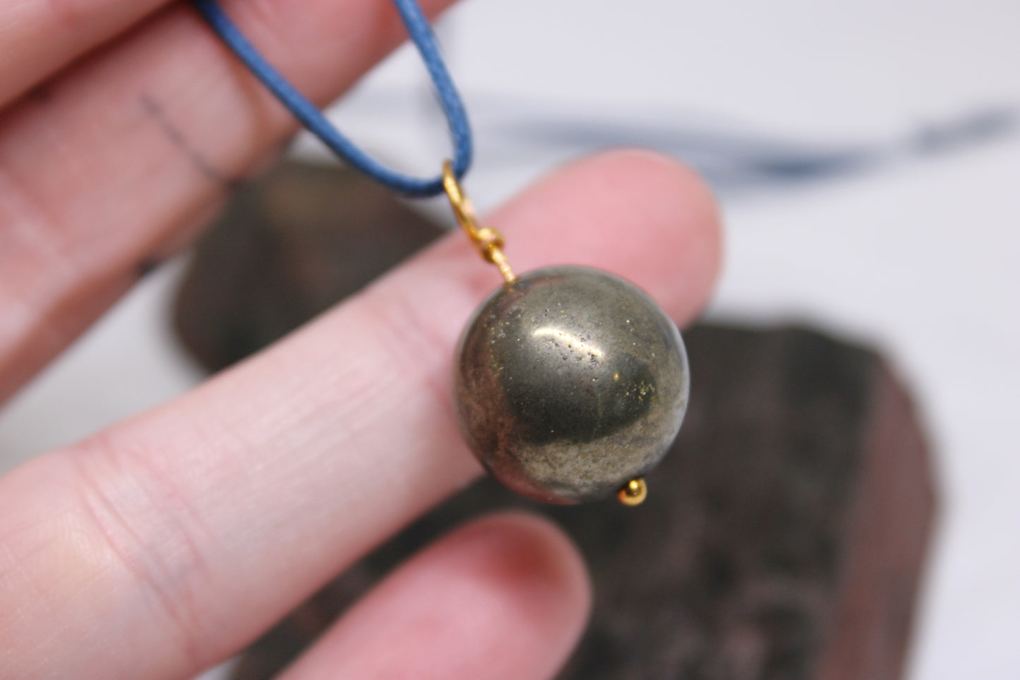 Pyrite Sphere Pendant