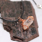 Copper Wire Wrapped Arkansas Crystal Point Pendant