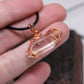 Copper Wire Wrapped Arkansas Crystal Point Pendant