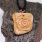 river rock copper spiral necklace. Made in USA. Custom design