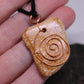 River Rock Copper Spiral Necklace