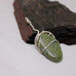 Tumbled Green Stone Pendant Set in Sterling Silver