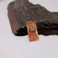 Hammered Stamped Angel Number Copper Pendant with Rutile Quartz Stone Setting