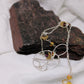 Geometric Viking Necklace Sterling Silver Amber Crescent Moon Beads Goddess Vibes!