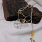 Geometric Viking Necklace Sterling Silver Amber Crescent Moon Beads Goddess Vibes!