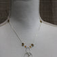 Geometric Viking Necklace Sterling Silver Amber Crescent Moon Beads Goddess Vibes!