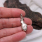 Large Heavy Sterling Silver Pendant Rustic Antique Ancient Design Minimalist