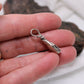 Large Heavy Sterling Silver Pendant Rustic Antique Ancient Design Minimalist