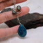 Geometric Sterling Silver Pendant with Blue Apatite and Labradorite Stones