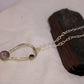 Green Tourmaline and Amethyst Sterling Silver Pendant Sterling Silver
