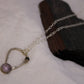 Green Tourmaline and Amethyst Sterling Silver Pendant Sterling Silver
