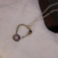 Green Tourmaline and Amethyst Sterling Silver Pendant Sterling Silver