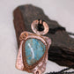 Large Antique Style Blue Apatite Necklace