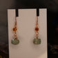 Copper Kyanite and Amber Earrings