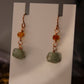 Copper Kyanite and Amber Earrings