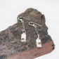 Hammered Stamped Carnelian Sterling Silver Earrings Dangle Drop Design