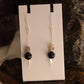 Sterling Silver Dangle Drop Earrings Black Tourmaline and Labradorite