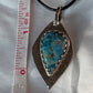 Large Blue Apatite Geometric Designer Sterling Silver Pendant