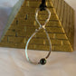 Sterling Silver Green Tourmaline Infinity Geometric Pendant