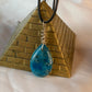 Minimalist Sterling Silver Blue Apatite Pendant