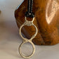 animas designs. Hammered Stamped Antique Sterling Silver Geometric Pendant Small Delicate Design