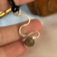 Rutile Quartz and Sterling Silver Spiral Snake Pendant