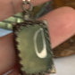 Prehnite Sterling Silver Pendant . Sacred Numerology 444 Each piece is unique -