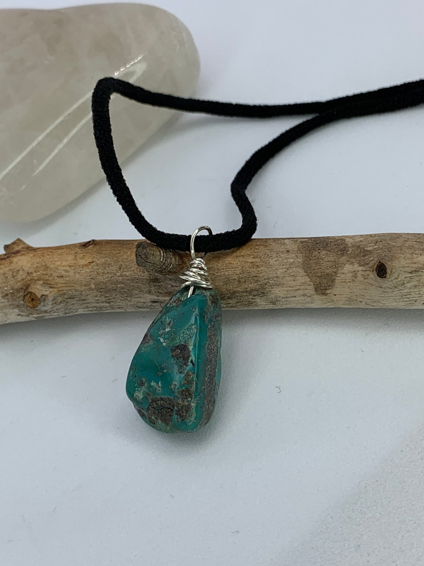 Sterling Silver Mexican Turquoise Minimalist Necklace