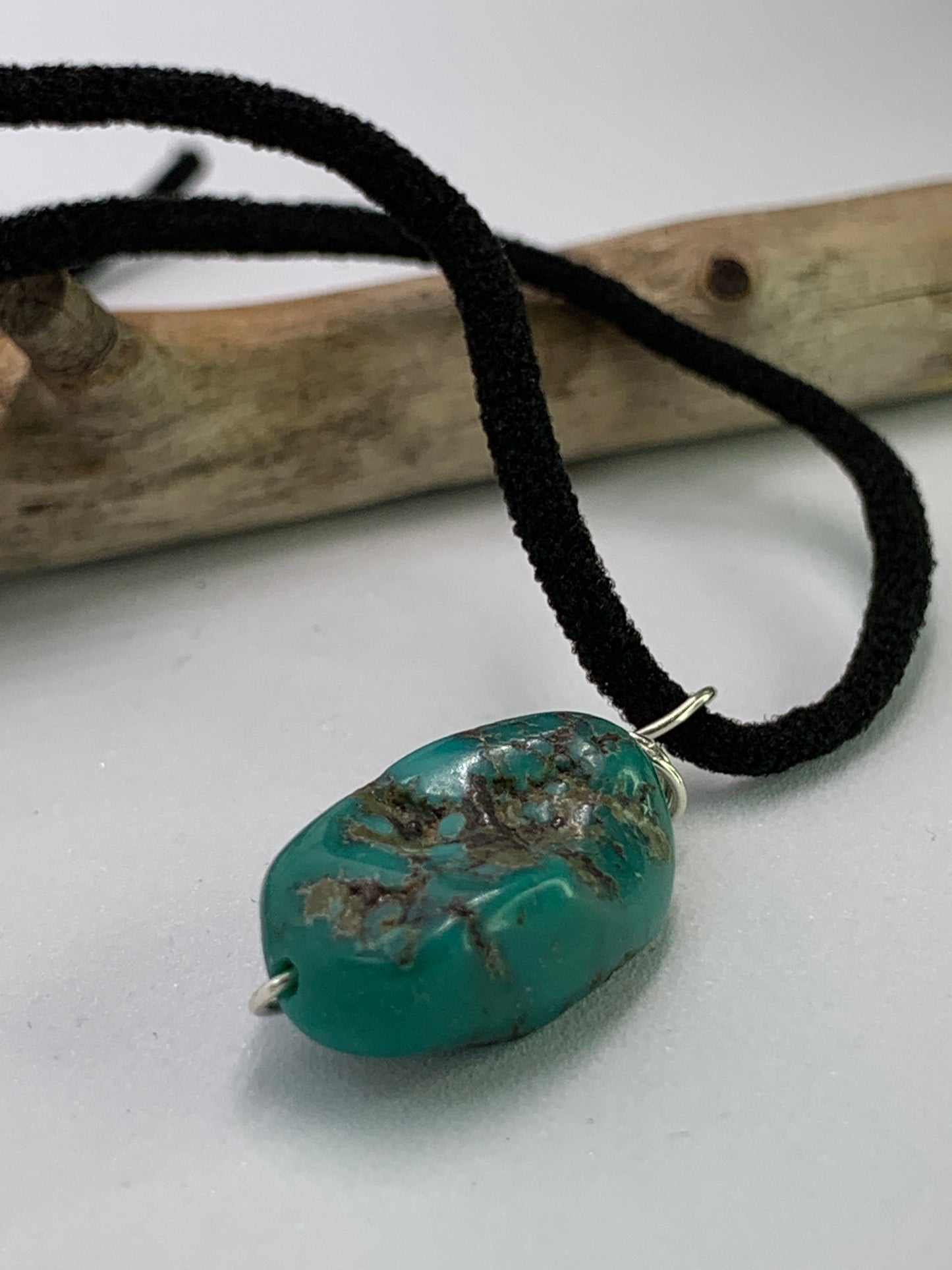 Mexican Turquoise Minimalist Pendant