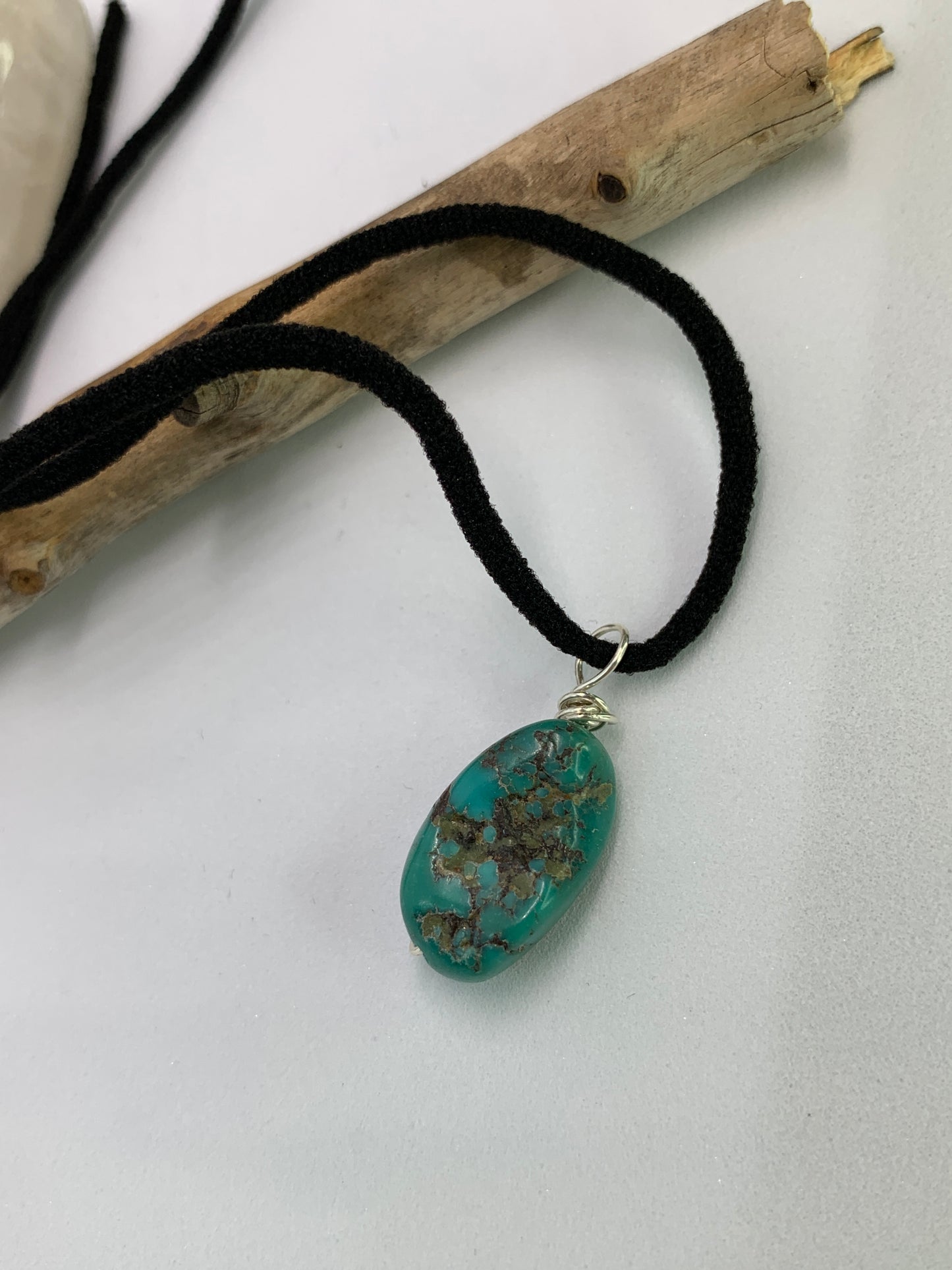 Mexican Turquoise Minimalist Pendant