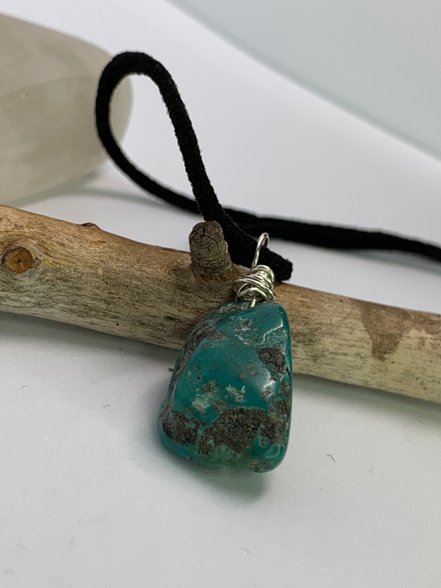 Sterling Silver Mexican Turquoise Minimalist Necklace