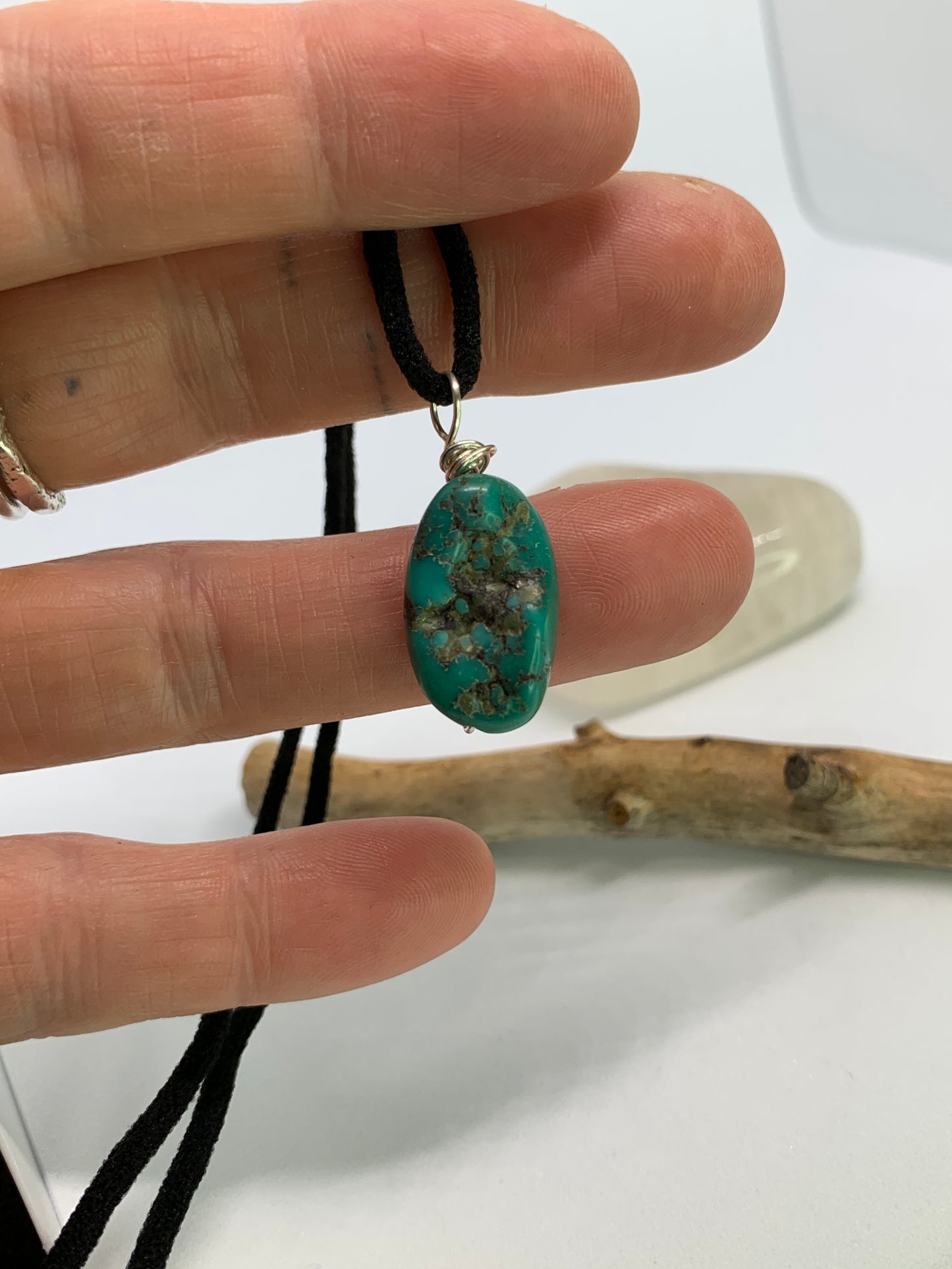 Mexican Turquoise Minimalist Pendant